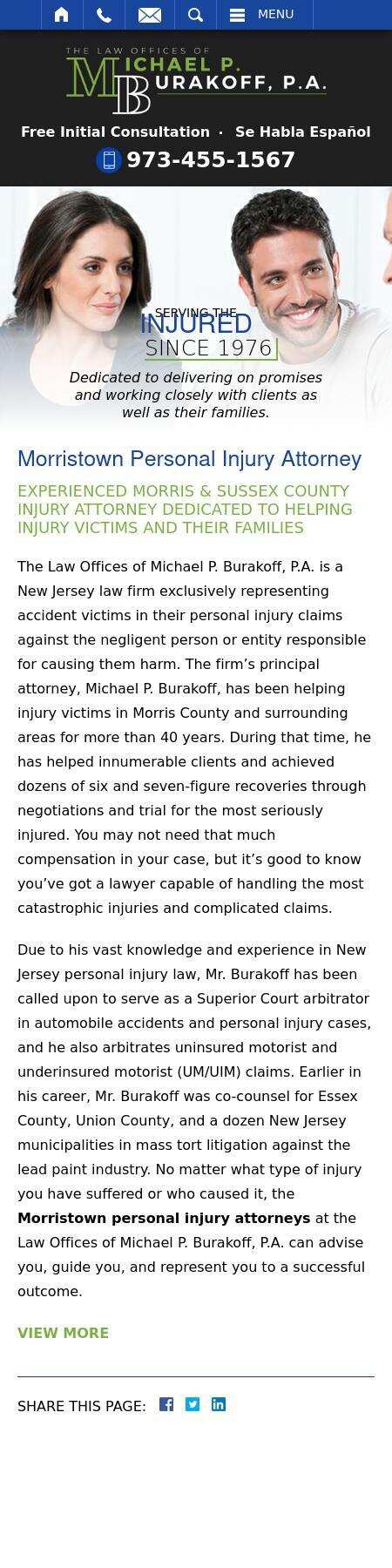 Law Offices of Michael P. Burakoff, P.A. - Morristown NJ Lawyers