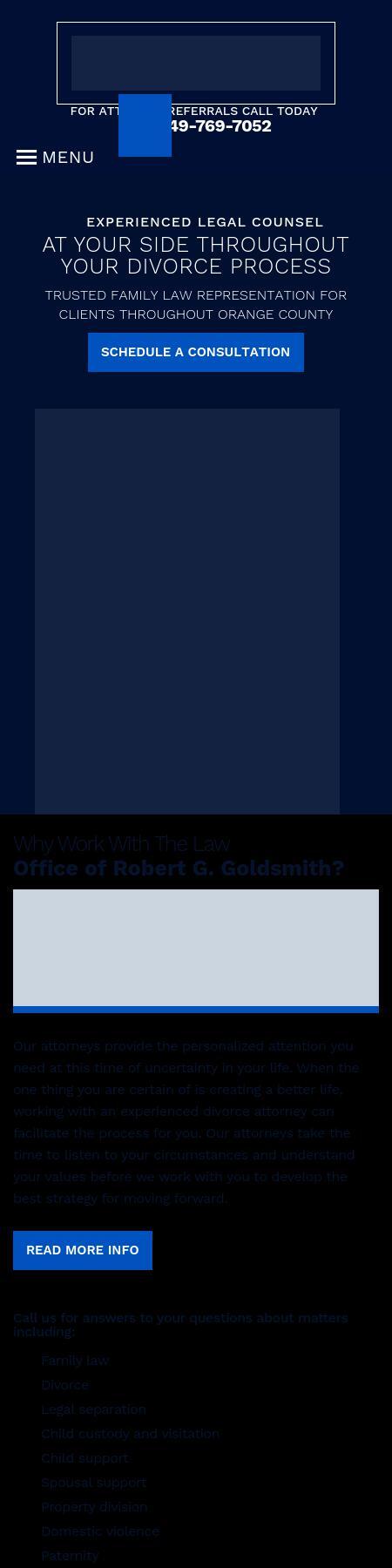 Law Offices of Robert G. Goldsmith - Irvine CA Lawyers