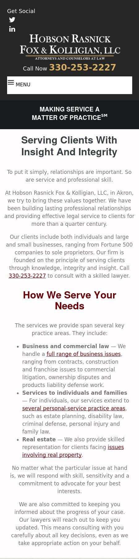 Leiby Hanna Rasnick Towne Evanchan Palmisano & Hobson LLC - Akron OH Lawyers