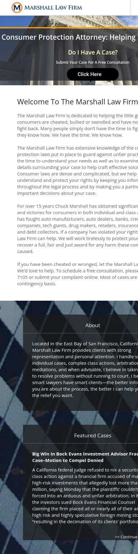 Marshall Law Firm - Walnut Creek CA Lawyers