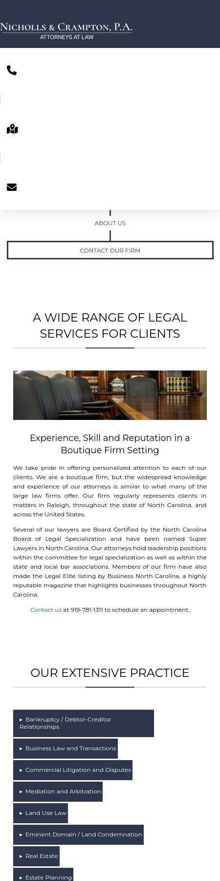 Nicholls & Crampton, P.A. - Raleigh NC Lawyers