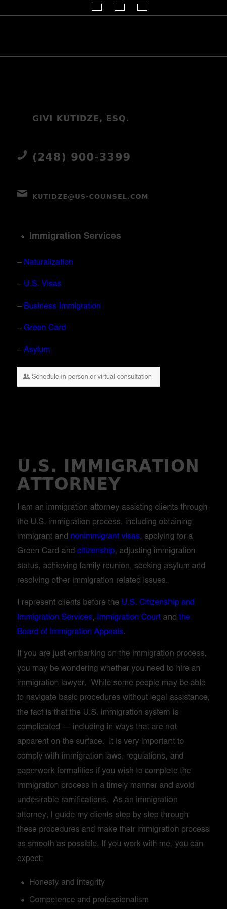 Law Office of Givi Kutidze - Troy MI Lawyers