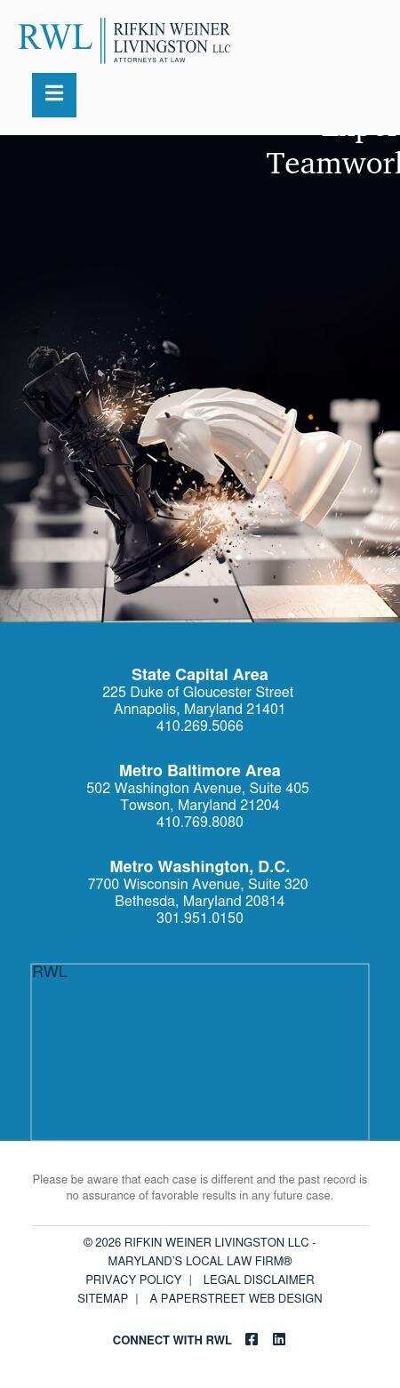 Rifkin, Weiner, Livingston, Levitan & Silver, LLC - Annapolis MD Lawyers