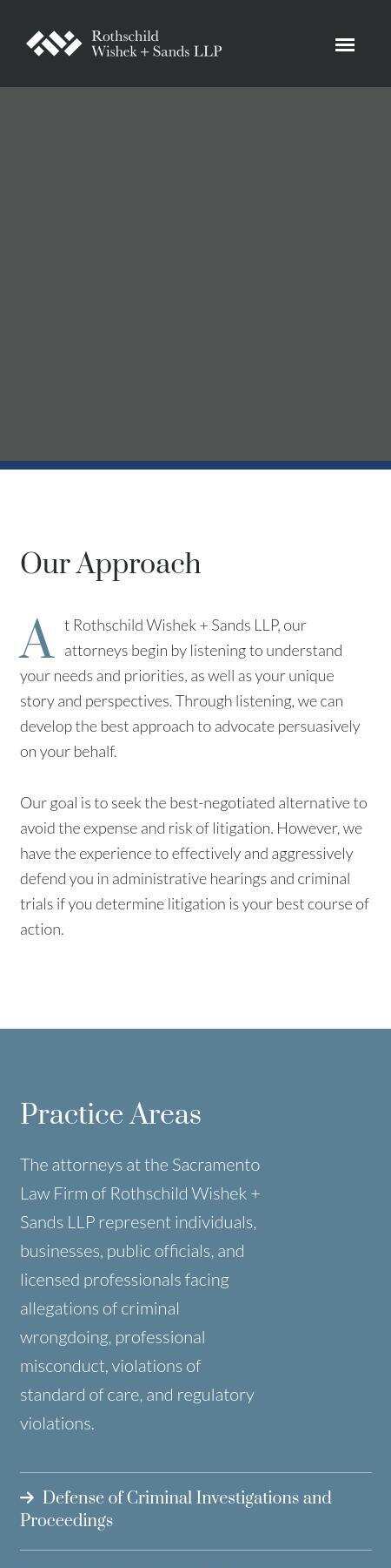 Rothschild Wishek & Sands LLP - Sacramento CA Lawyers