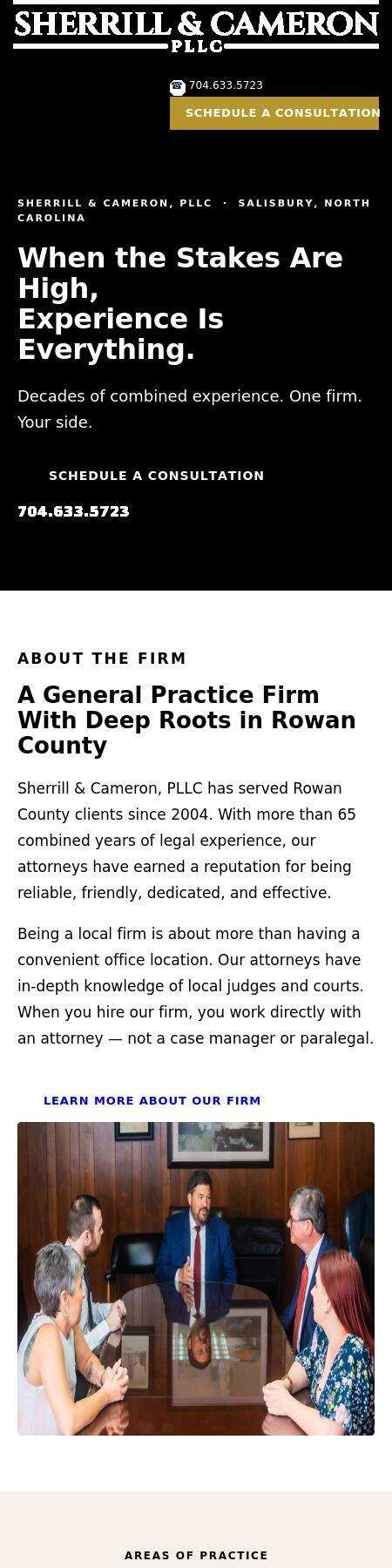 Sherrill & Cameron, PLLC - Salisbury NC Lawyers
