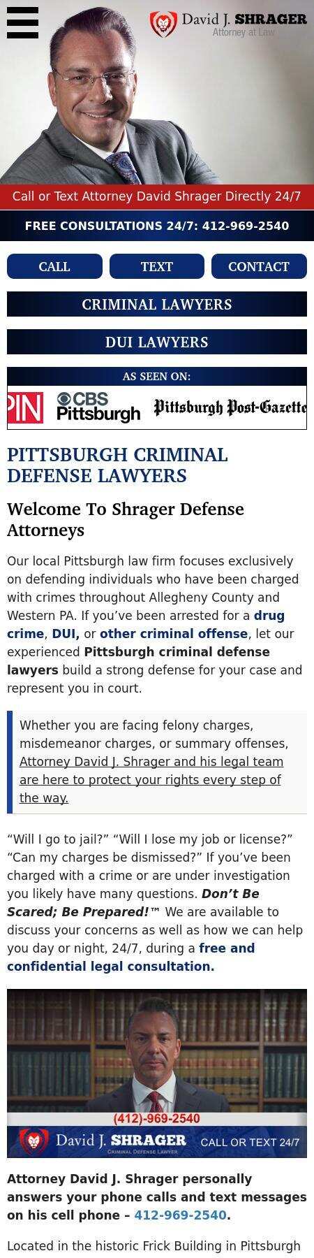 Shrager Defense Attorneys - Pittsburgh PA Lawyers