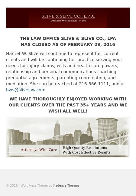 Slive & Slive, Co. L.P.A. - Cleveland OH Lawyers