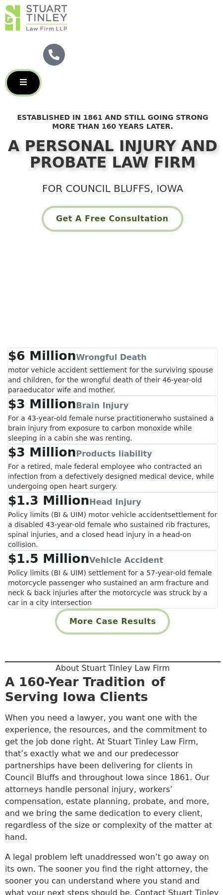 Stuart Tinley Law Firm LLP - Council Bluffs IA Lawyers