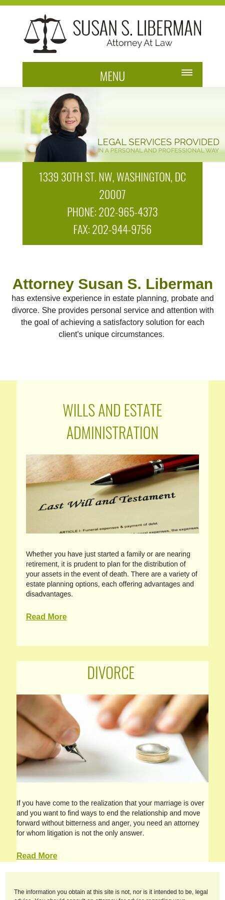 Susan S. Liberman, Attorney at Law - Washington DC Lawyers
