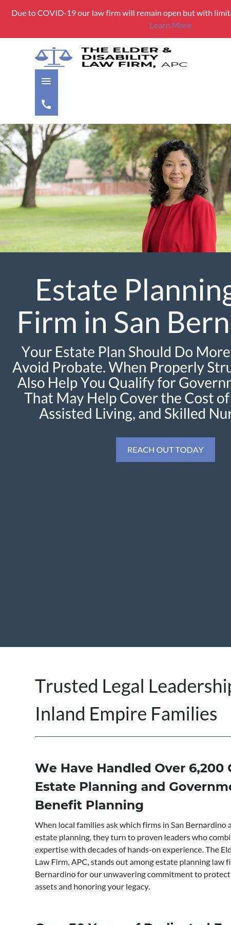 The Elder and Disability Law Firm, APC - Redlands CA Lawyers
