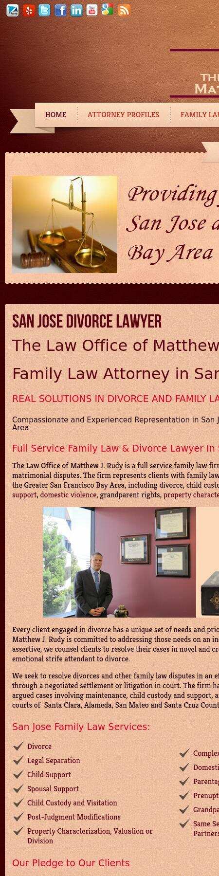 The Law Office of Matthew J. Rudy - San Jose CA Lawyers
