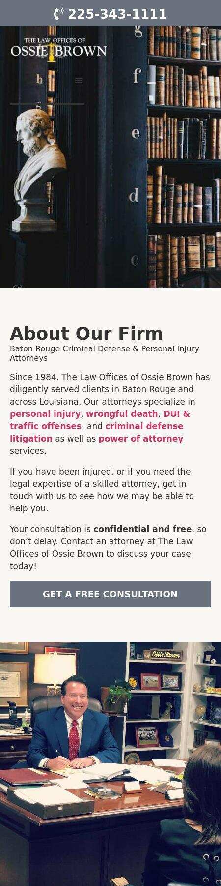 The Law Offices of Ossie Brown - Baton Rouge LA Lawyers