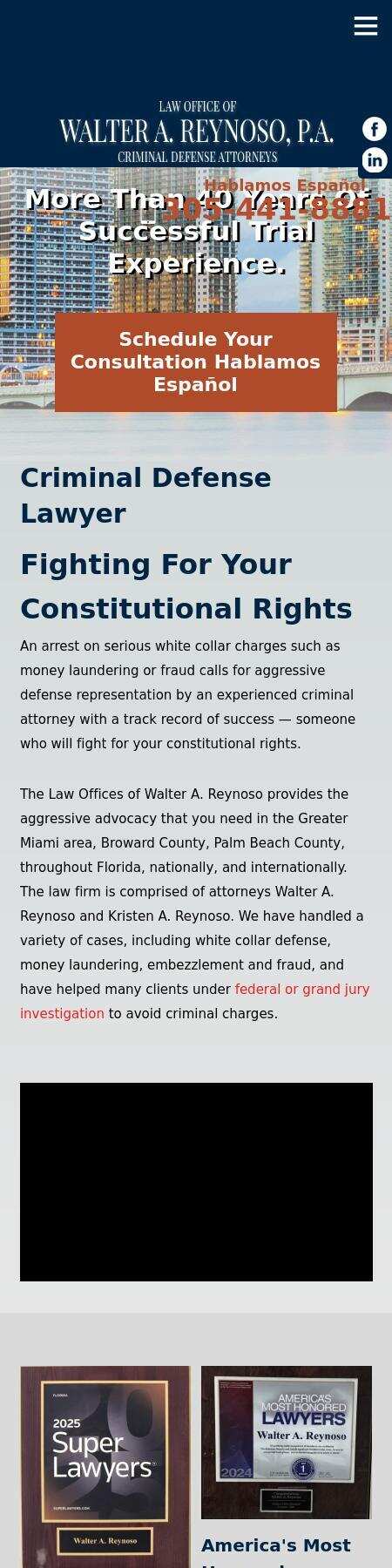 The Law Offices of Walter A. Reynoso, P.A. - Coral Gables FL Lawyers