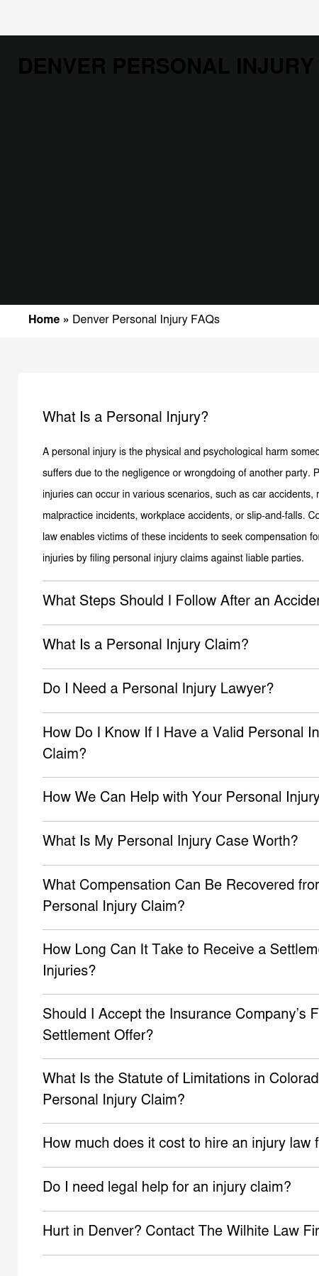 The Wilhite Law Firm - Denver CO Lawyers