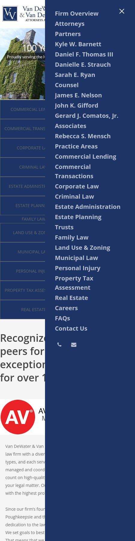 Van DeWater & Van DeWater - Poughkeepsie NY Lawyers