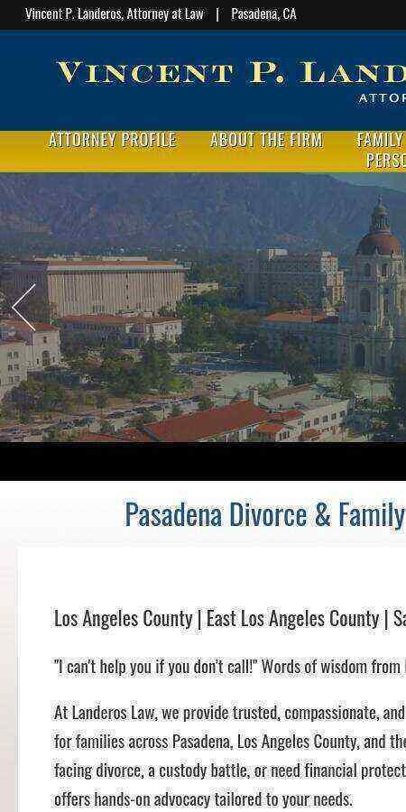 Vincent P. Landeros, Attorney at Law - Cerritos CA Lawyers