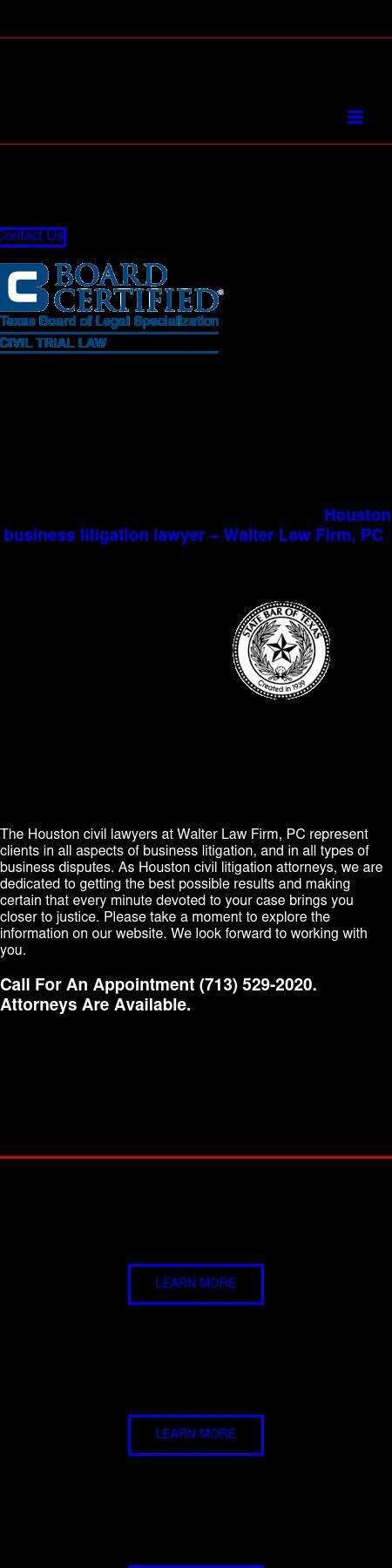 Walter Law Firm, PC - Houston TX Lawyers