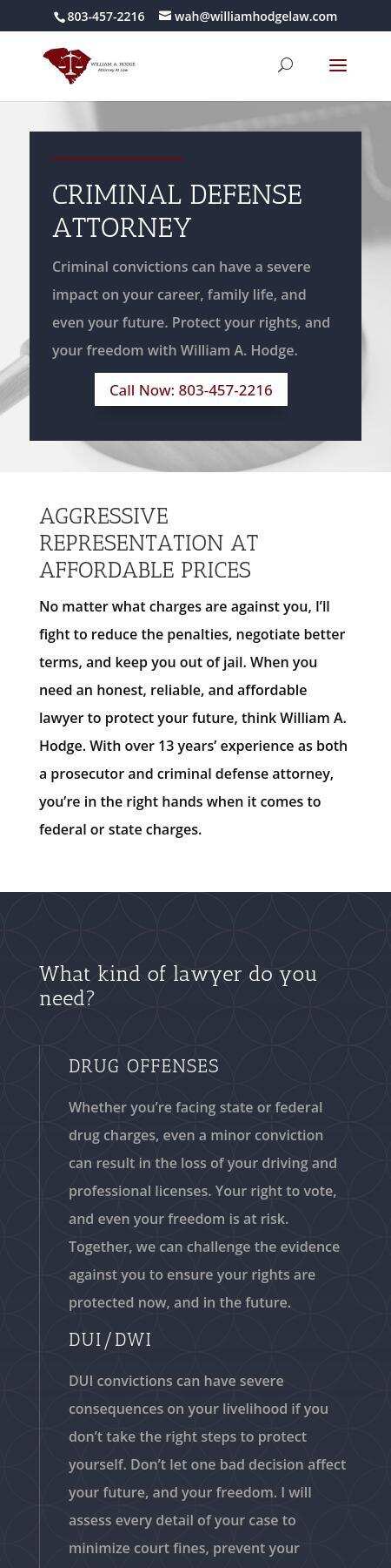 William A. Hodge, Attorney at Law - Columbia SC Lawyers