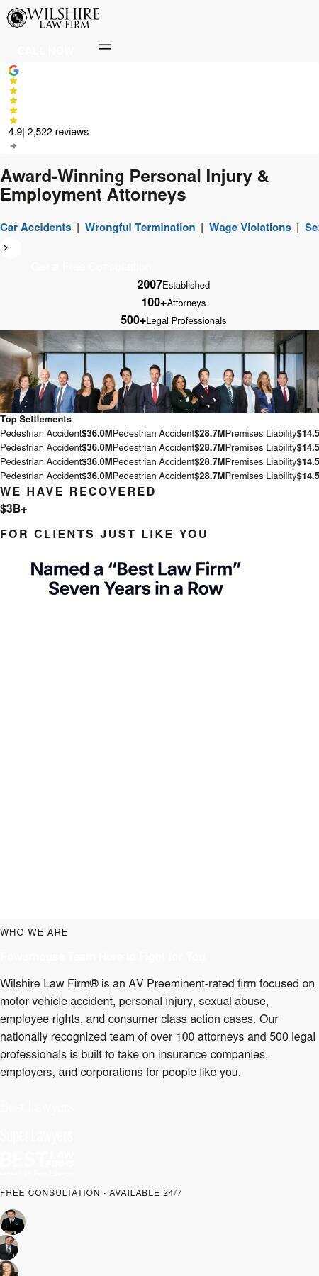 Wilshire Law Firm - Ontario CA Lawyers