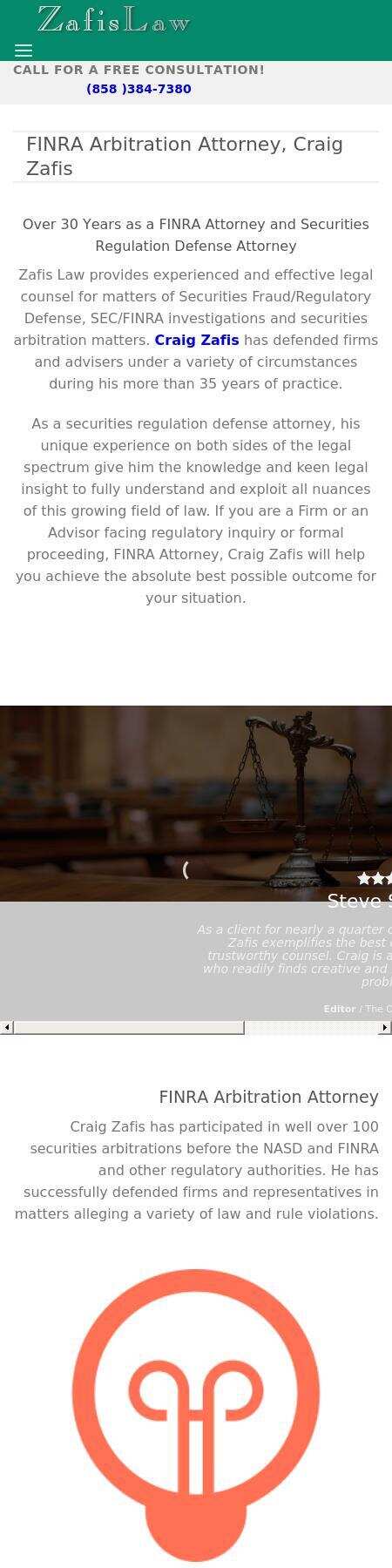 Zafis R Craig Attorney At Law - San Diego CA Lawyers