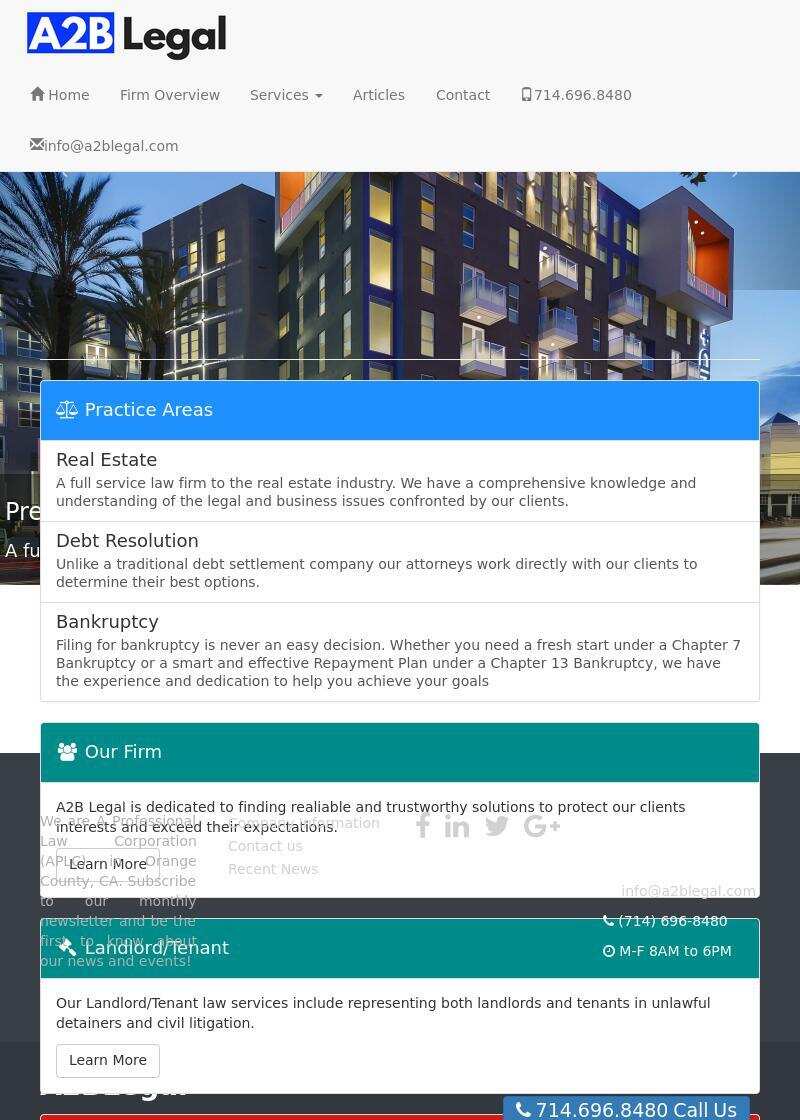 A2B Legal - Orange CA Lawyers
