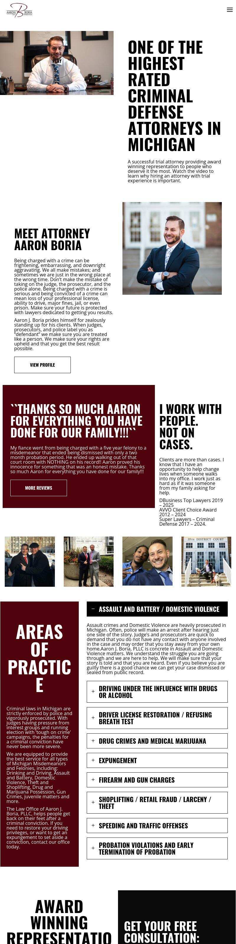 Aaron J. Boria, PLLC - Plymouth MI Lawyers