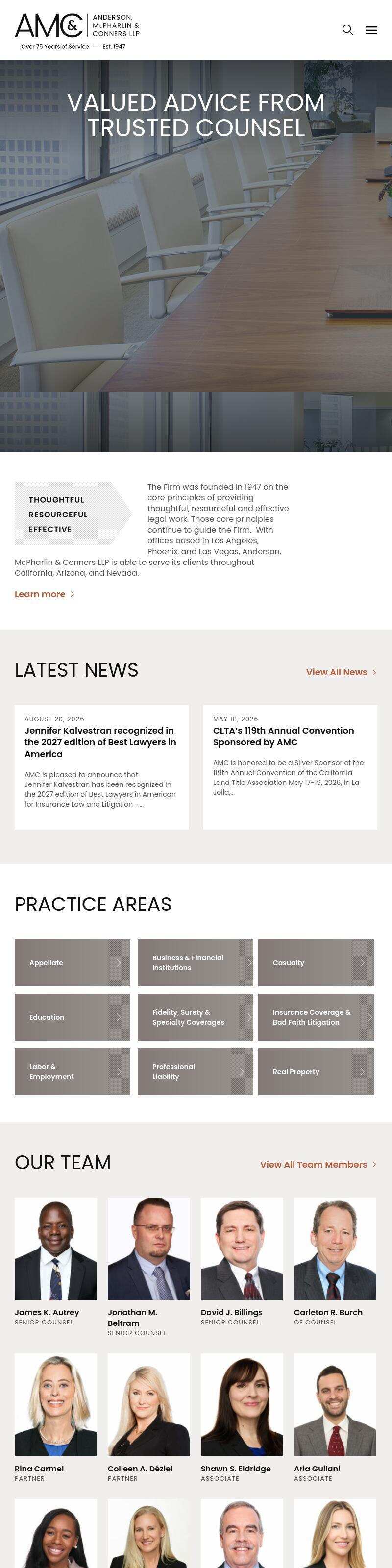 Anderson, McPharlin & Conners, LLP - Las Vegas NV Lawyers