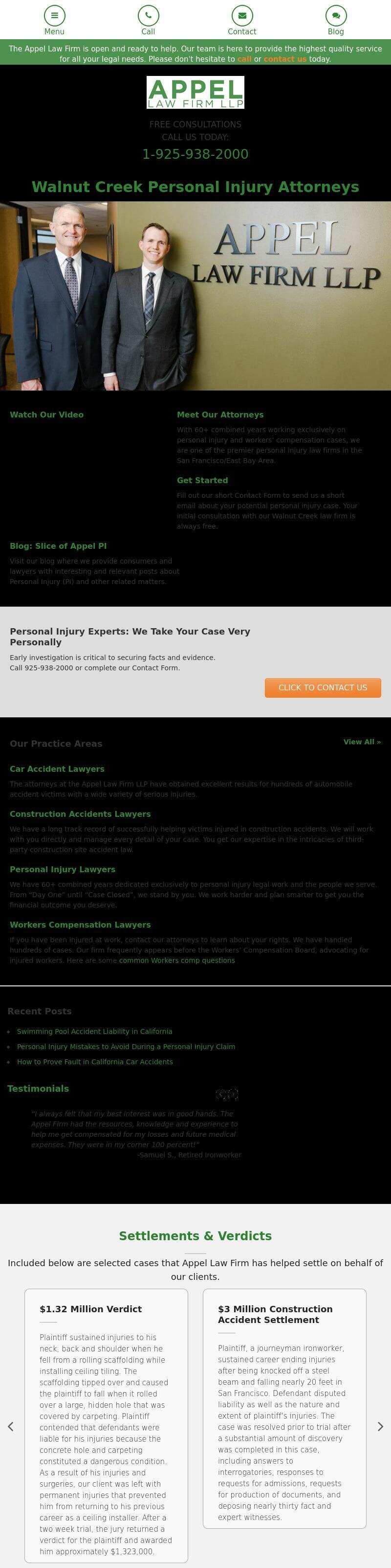 Appel Law Firm LLP - Walnut Creek CA Lawyers