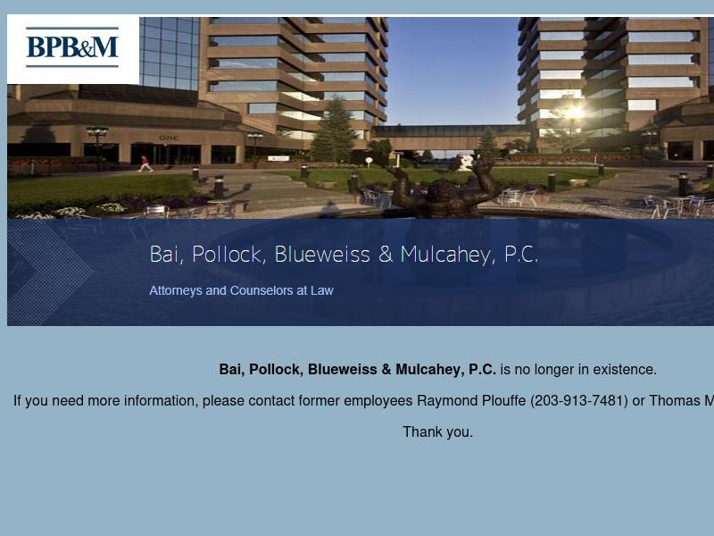 Bai, Pollock, Blueweiss & Mulcahey, P.C. - Shelton CT Lawyers