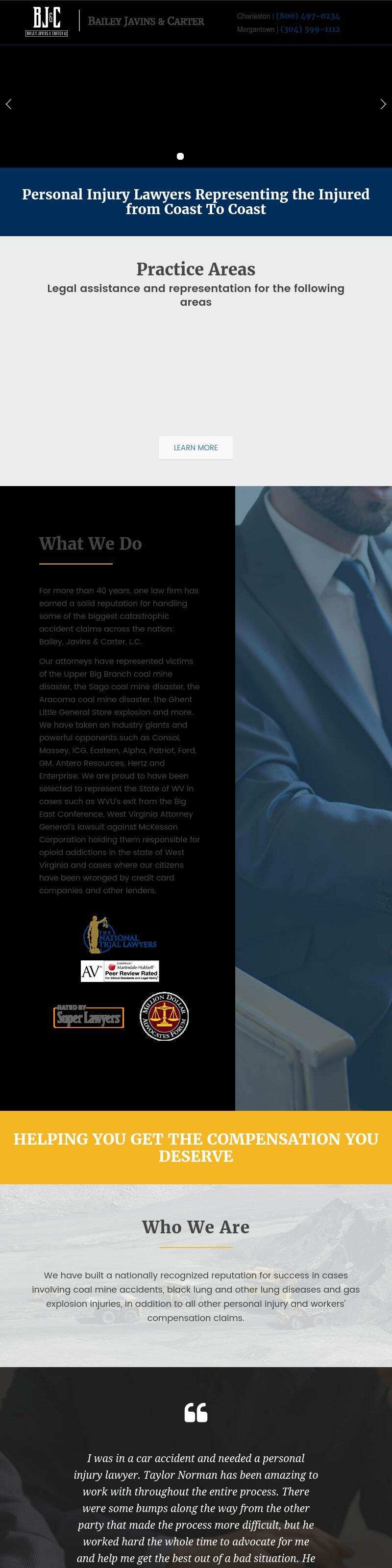 Bailey, Javins & Carter, L.C. - Charleston WV Lawyers