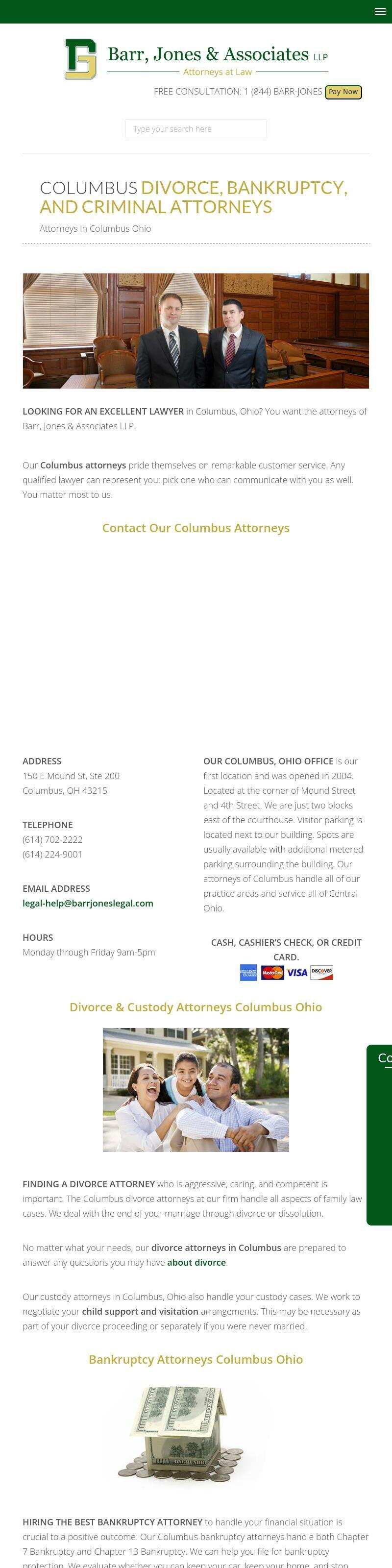 Barr, Jones & Associates LLP - Columbus OH Lawyers
