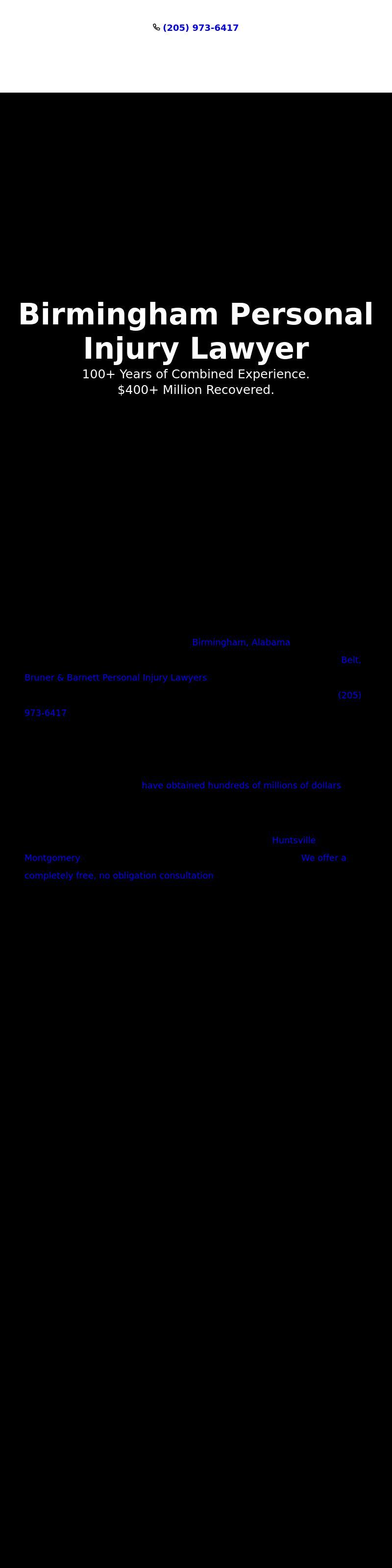 Belt, Bruner & Barnett Personal Injury Lawyers -  Birmingham AL Lawyers