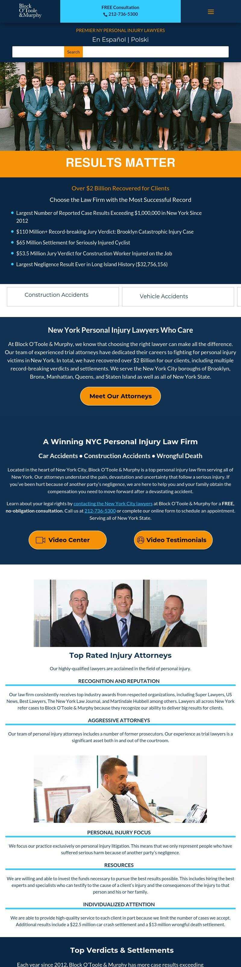 Block O'Toole & Murphy - New York NY Lawyers