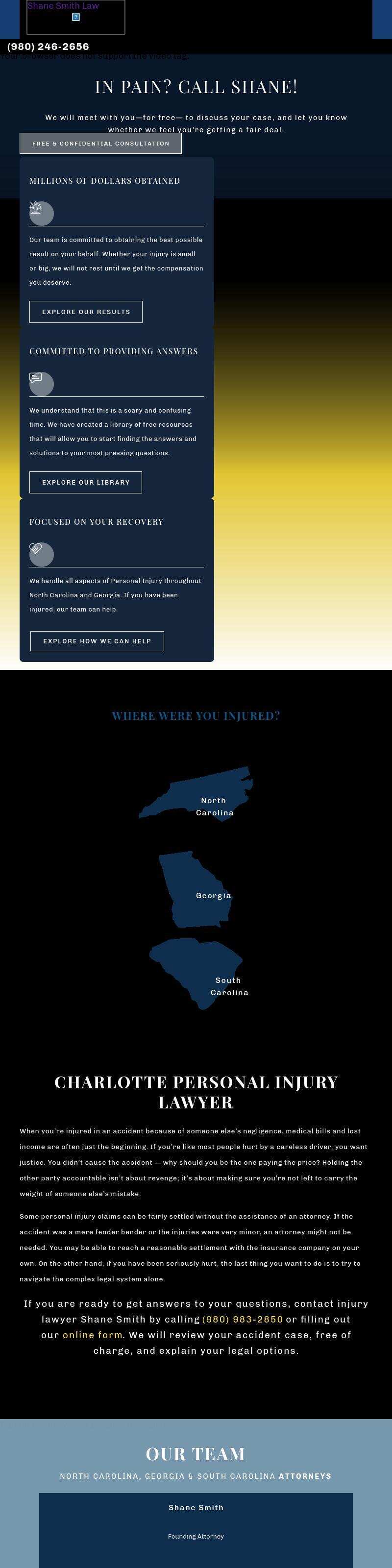 Shane Smith Law - Charlotte NC Lawyers