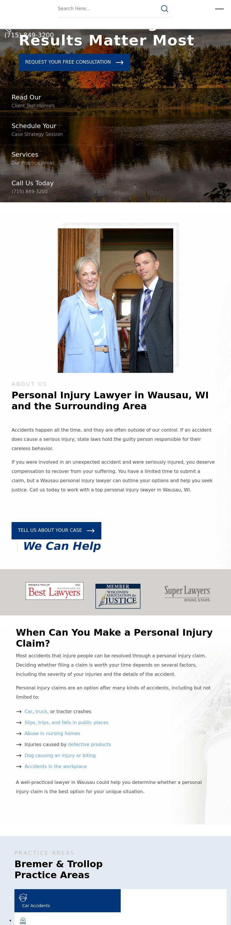 Bremer & Trollop Law Offices, S.C. - Marshfield WI Lawyers