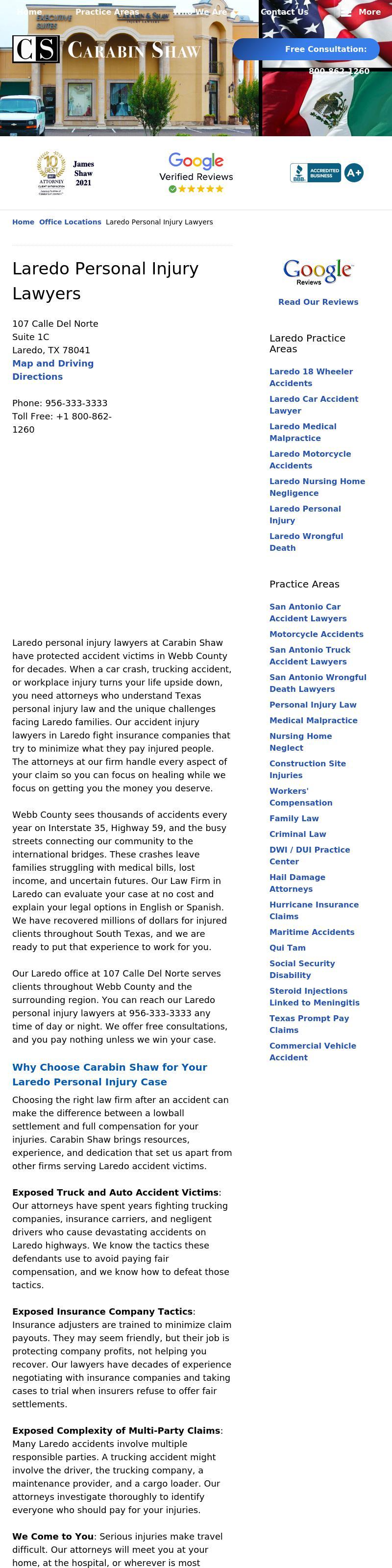 Carabin & Shaw - Laredo TX Lawyers