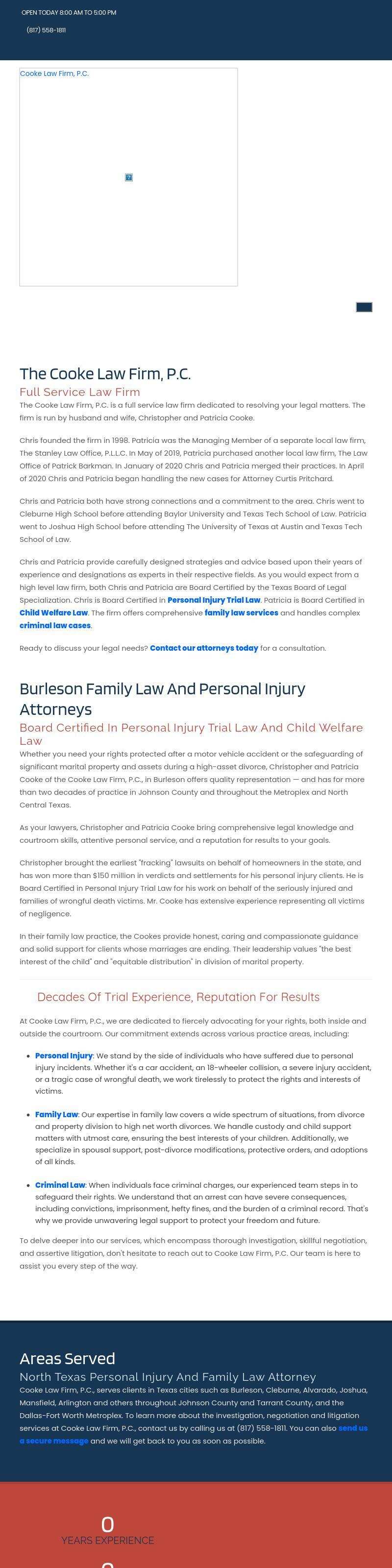 Cooke Law Firm, P.C. - Cleburne TX Lawyers