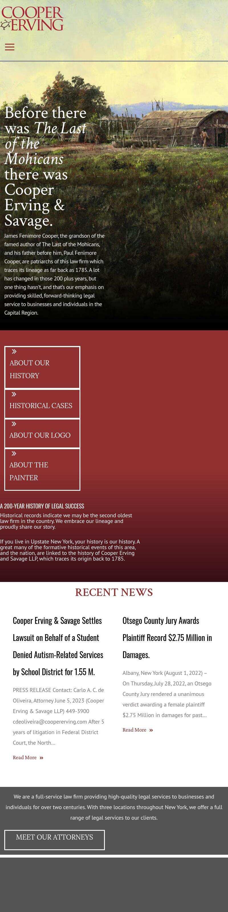 Cooper Erving & Savage LLP - Albany NY Lawyers