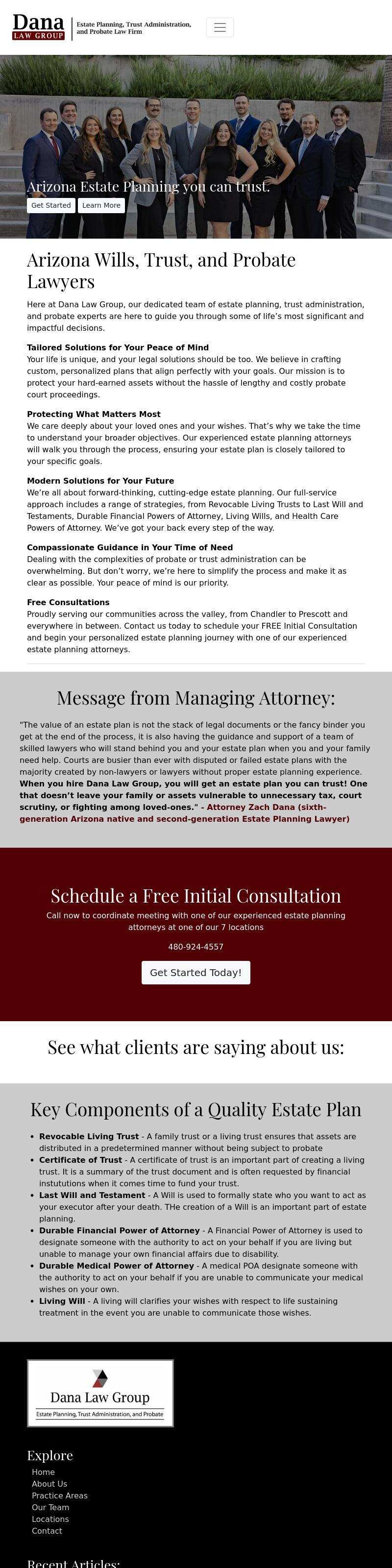 Dana Law Group, LLC - Mesa AZ Lawyers