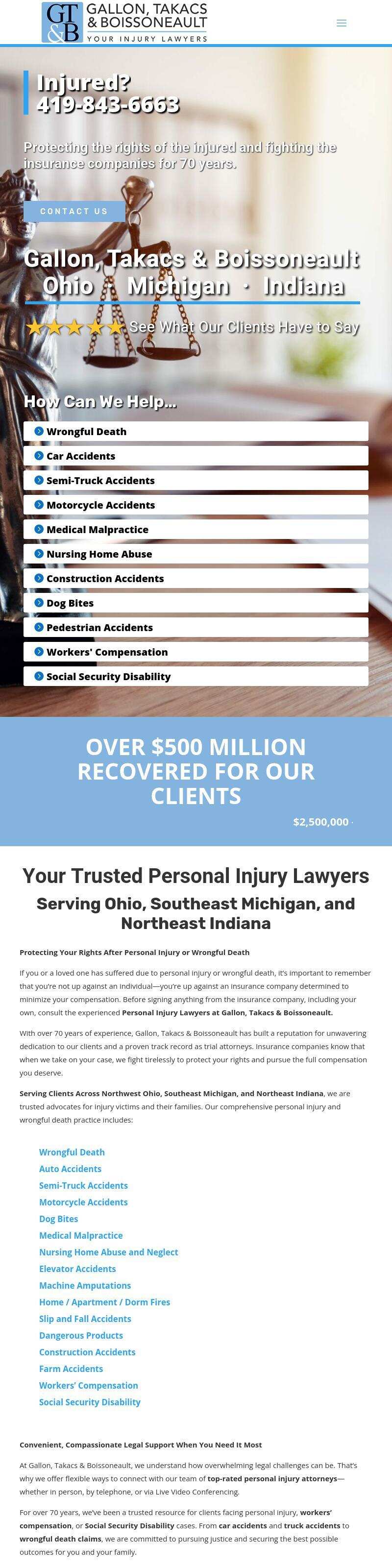 Gallon Takacs Boissoneault & Schaffer Co LPA - Toledo OH Lawyers