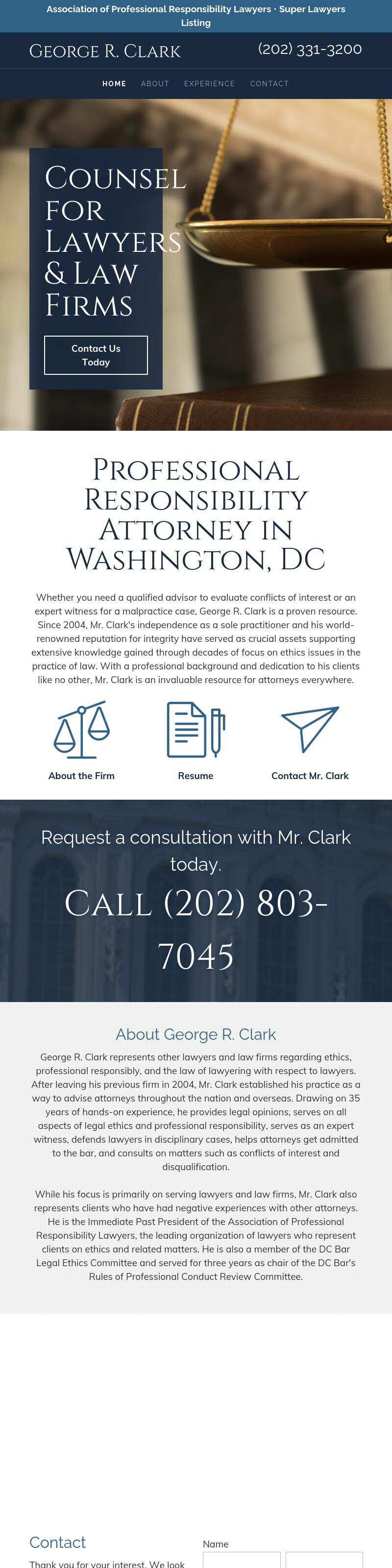George R. Clark - Washington DC Lawyers