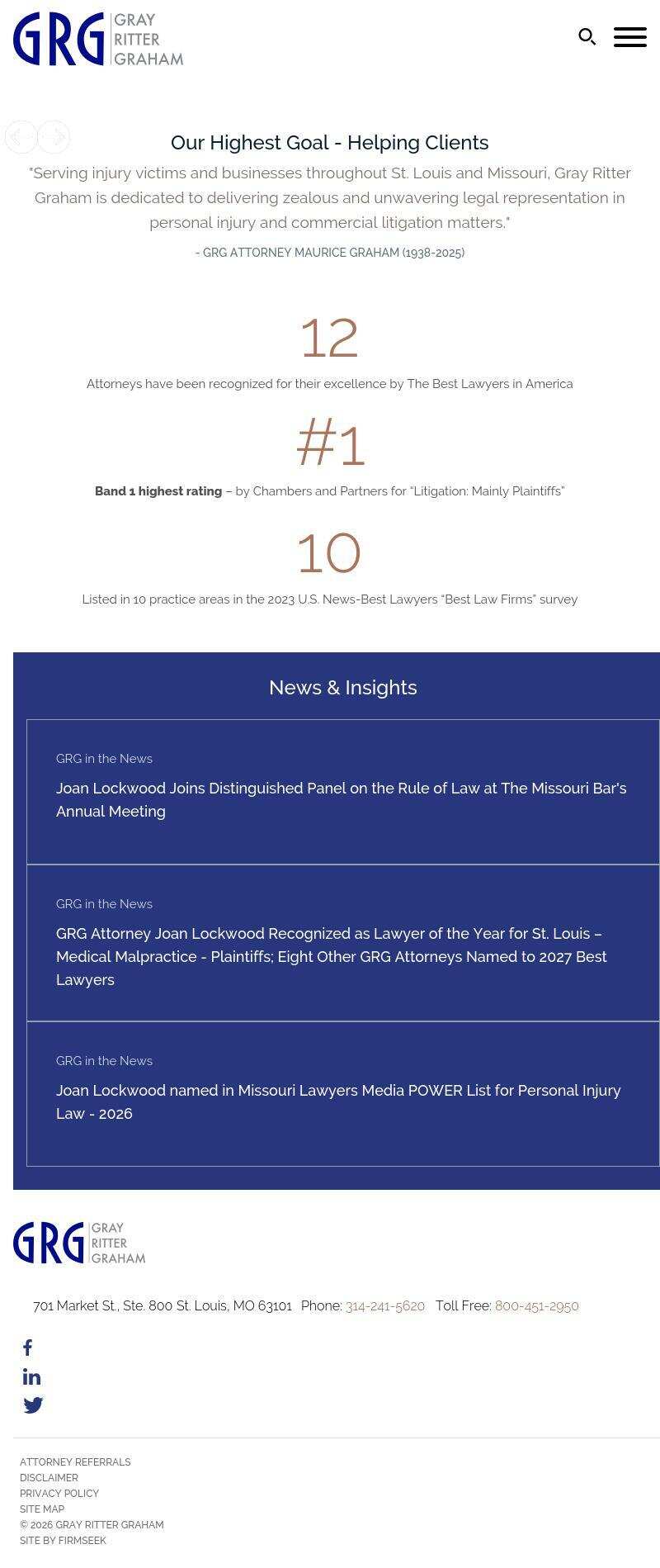 Gray, Ritter & Graham, P.C. - St. Louis MO Lawyers