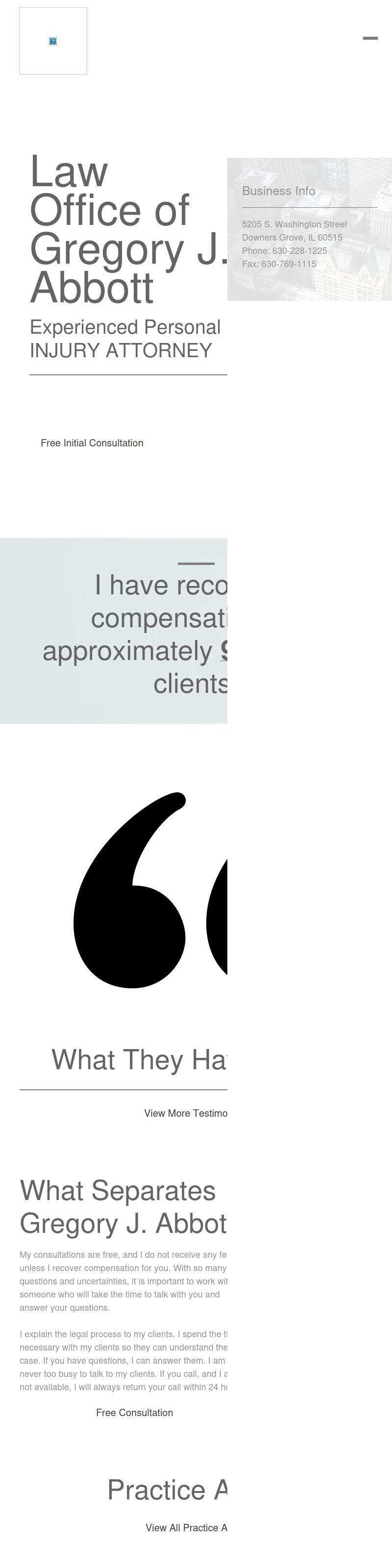 Gregory J. Abbott, Attorney at Law - Downers Grove IL Lawyers