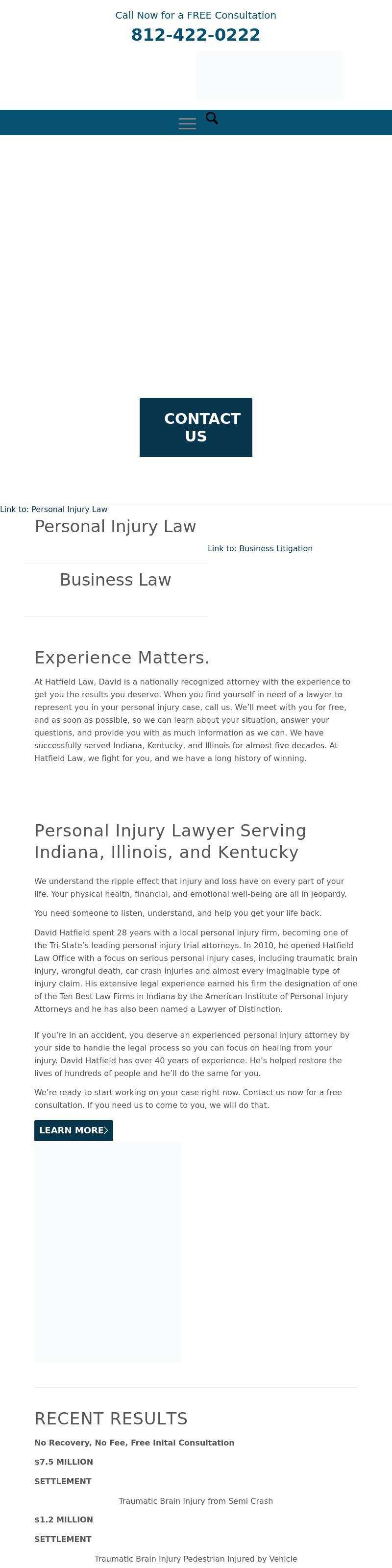 Hatfield Law Office, LLC - Evansville IN Lawyers
