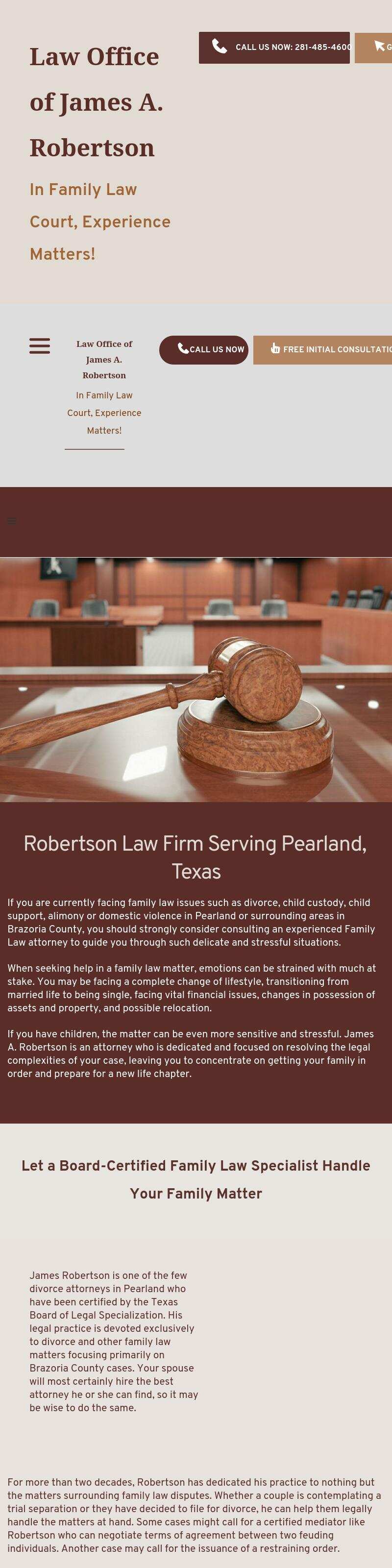 James A. Robertson, Attorney at Law - Pearland TX Lawyers