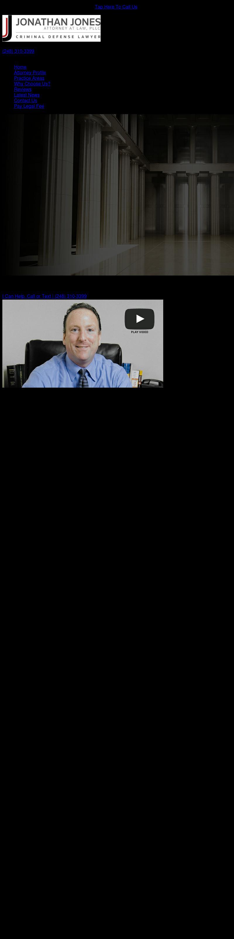 Jonathan Jones, Attorney at Law, PLLC - Royal Oak MI Lawyers