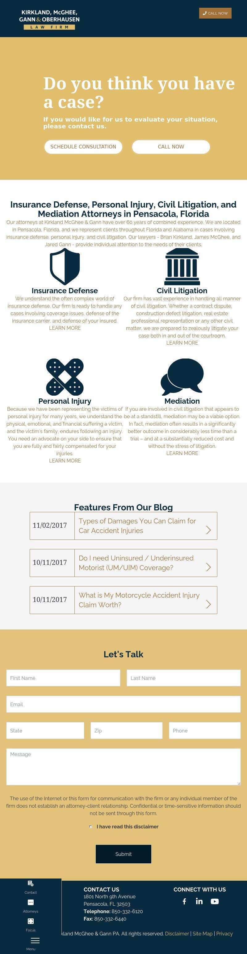 Kirkland & McGhee - Pensacola FL Lawyers