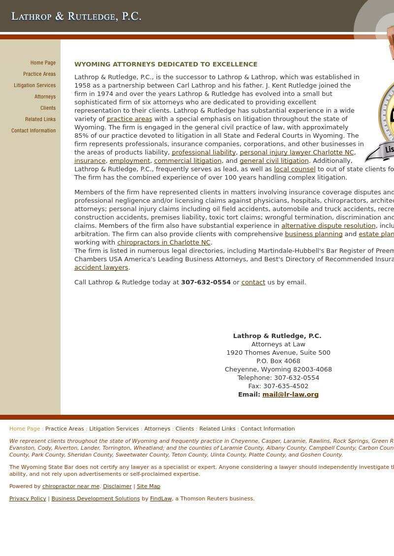 Lathrop & Rutledge, P.C. - Cheyenne WY Lawyers