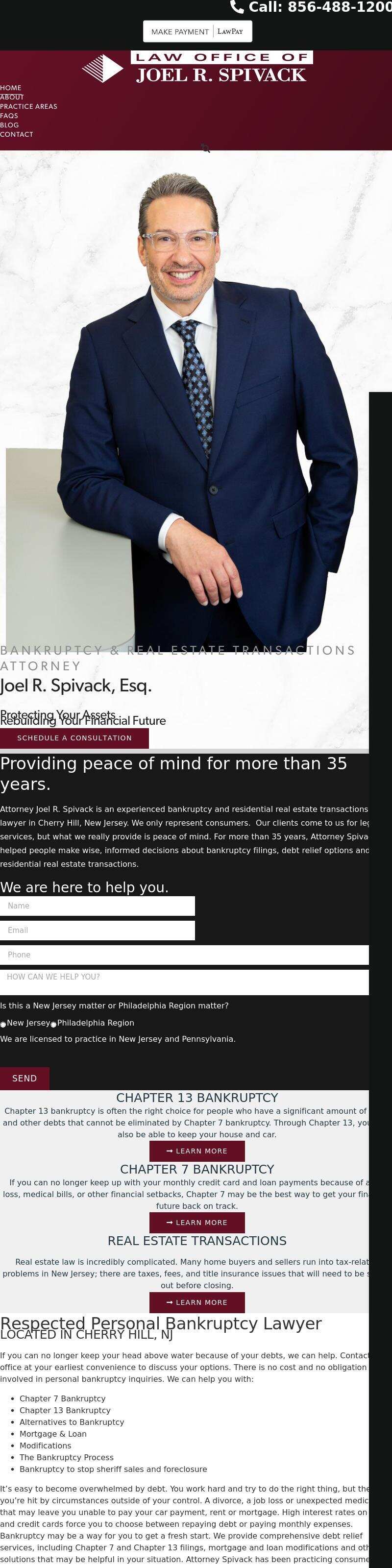 Law Office of Joel R. Spivack - Cherry Hill NJ Lawyers