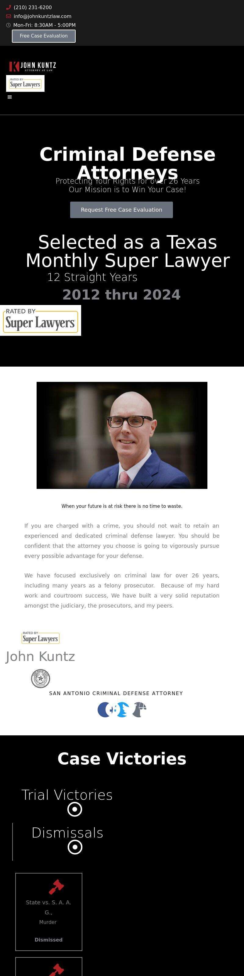Law Office of John Kuntz - San Antonio TX Lawyers